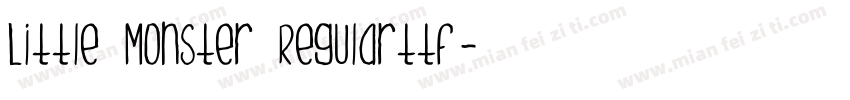 Little Monster Regularttf字体转换